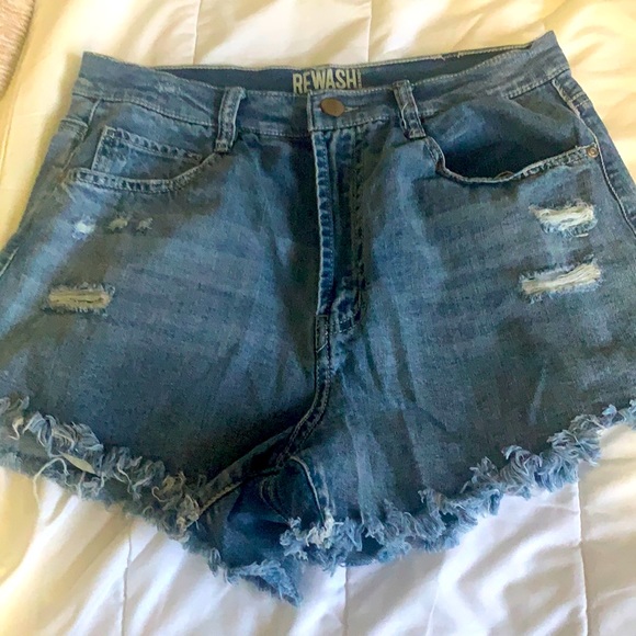Rewash, blue, ripped jean shorts - Picture 1 of 1